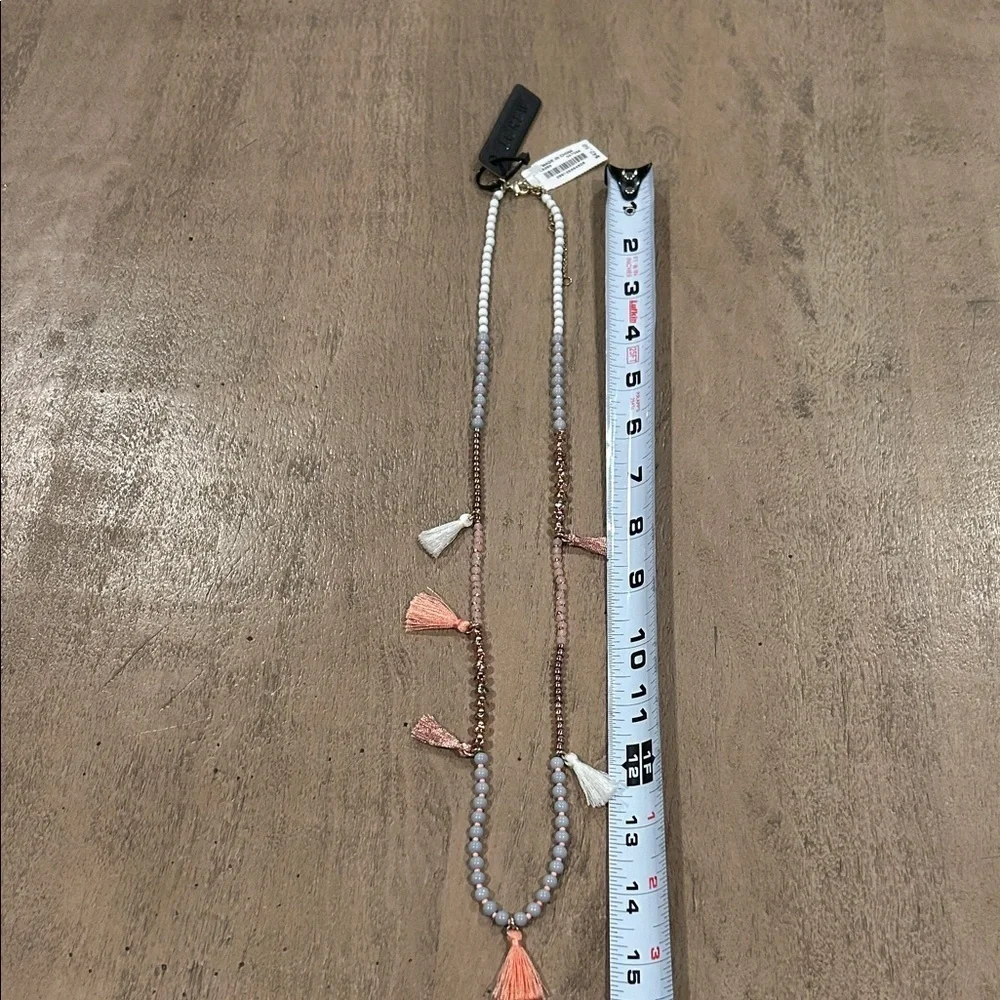 J. Crew Multicolor Tassel Necklace